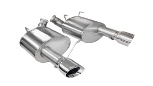 Ford Mustang Performance Exhaust - Rear - CORSA Performance - Xtreme Axle-Back Dual Rear Exit with Single 4.0in. Polished Pro-Series Tips - Polished - `11-`14